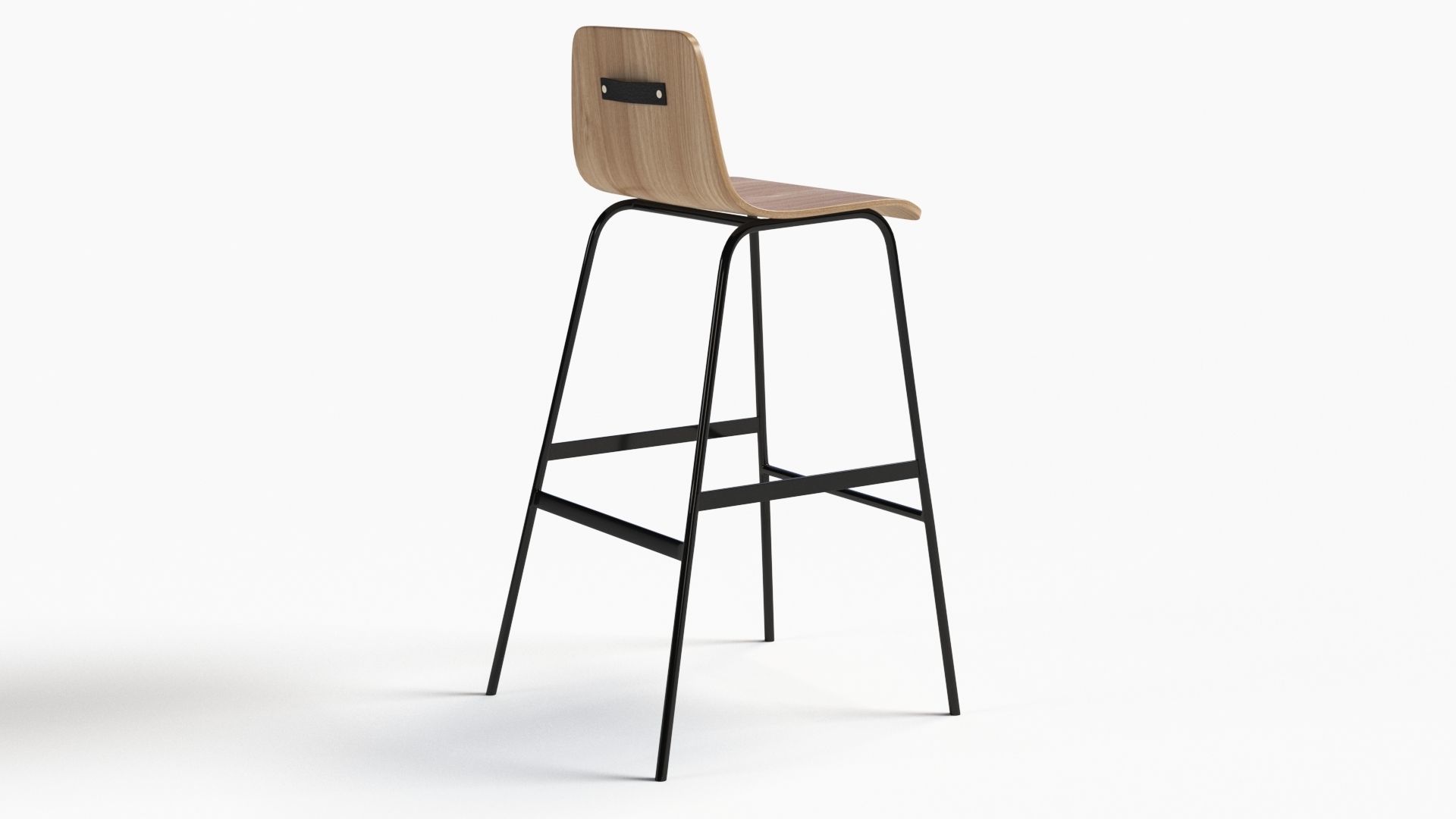 Lecture Bar Stool 3D model_2