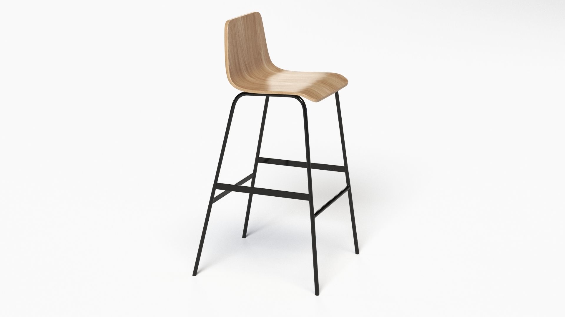 Lecture Bar Stool 3D model_20