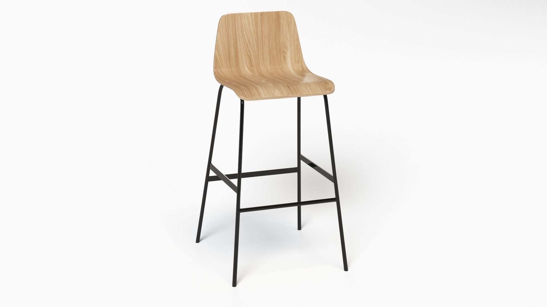 Lecture Bar Stool 3D model_16