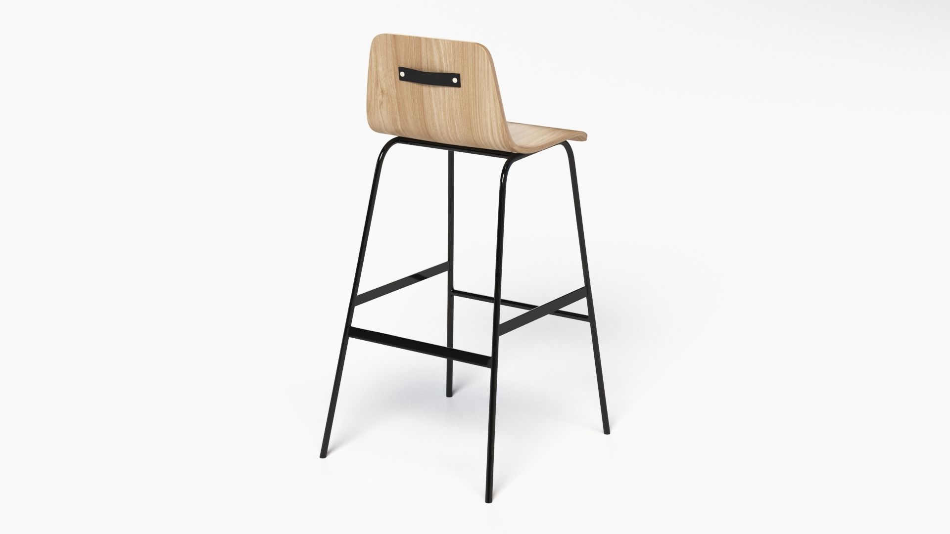 Lecture Bar Stool 3D model_23