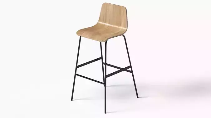 Lecture Bar Stool 3D model