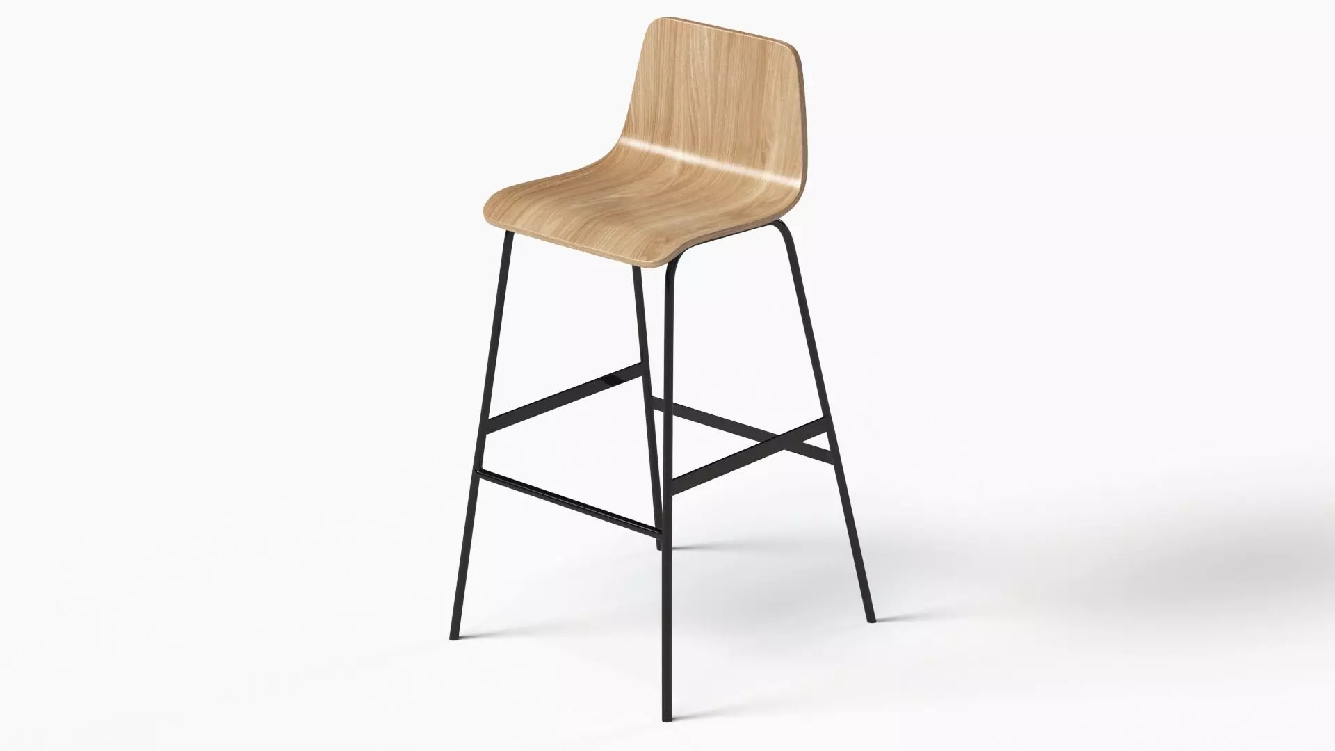 Lecture Bar Stool 3D model_0