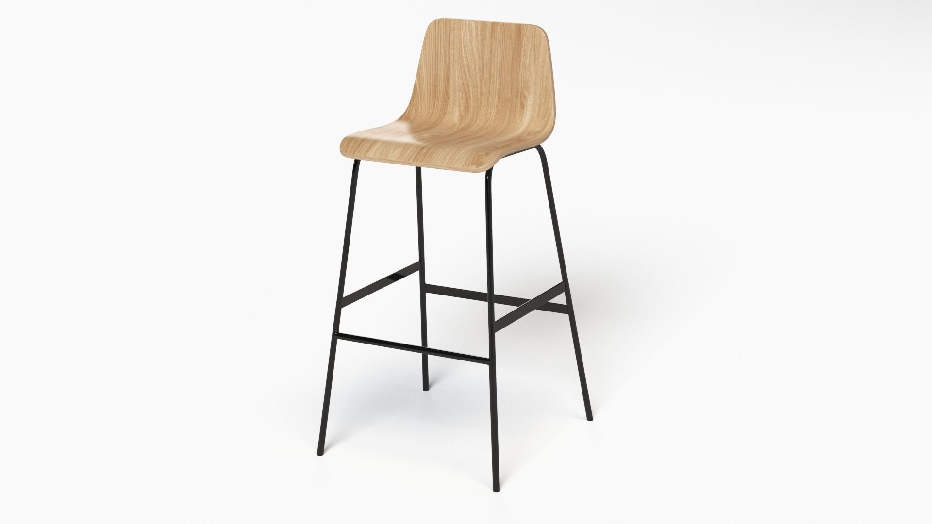 Lecture Bar Stool 3D model_30