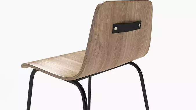 Lecture Bar Stool 3D model 4