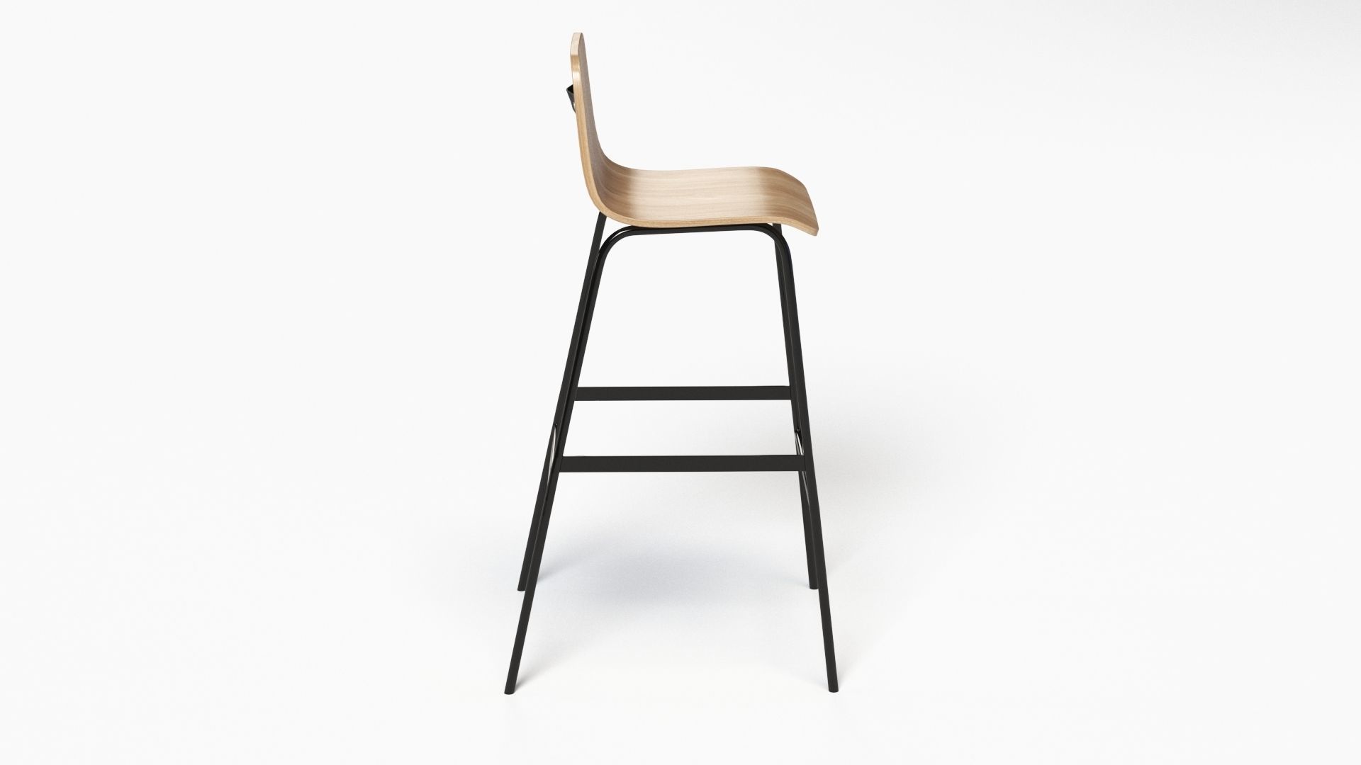 Lecture Bar Stool 3D model_21