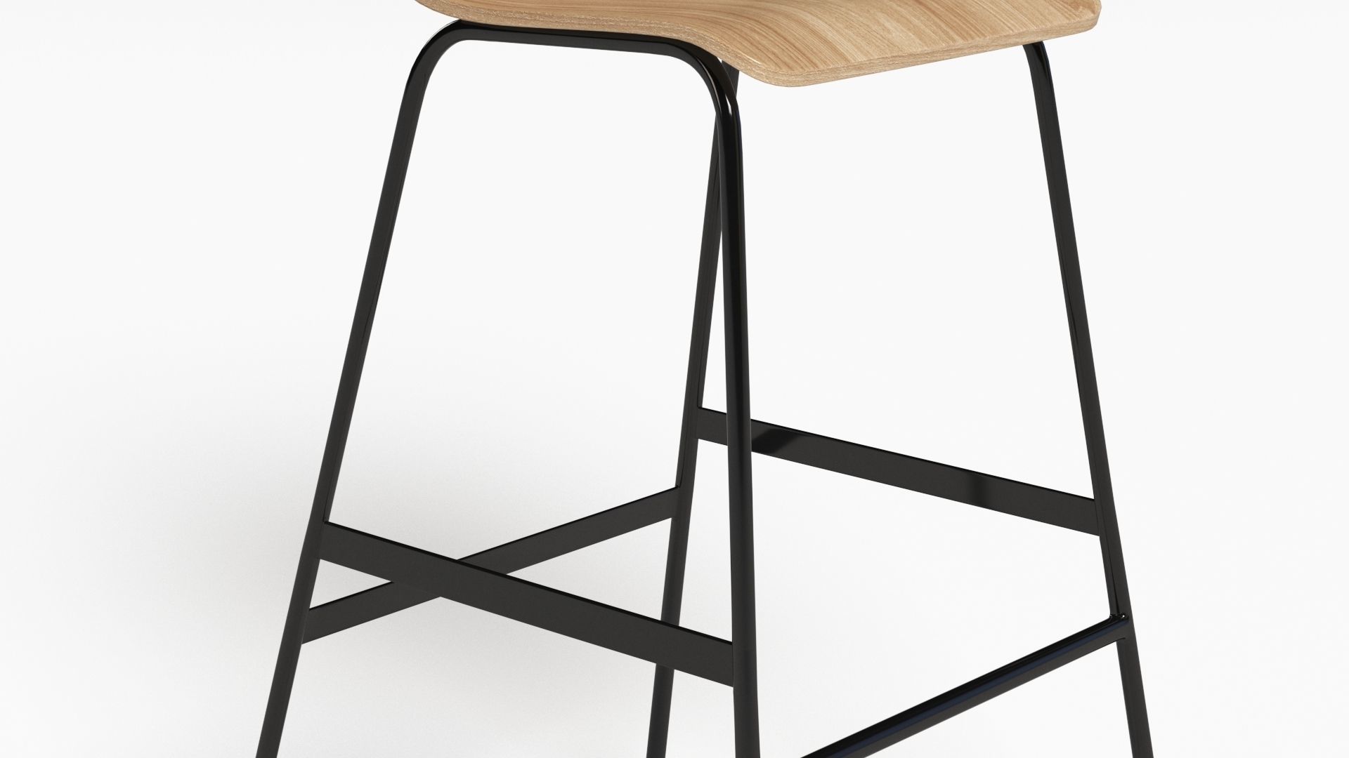 Lecture Bar Stool 3D model_4