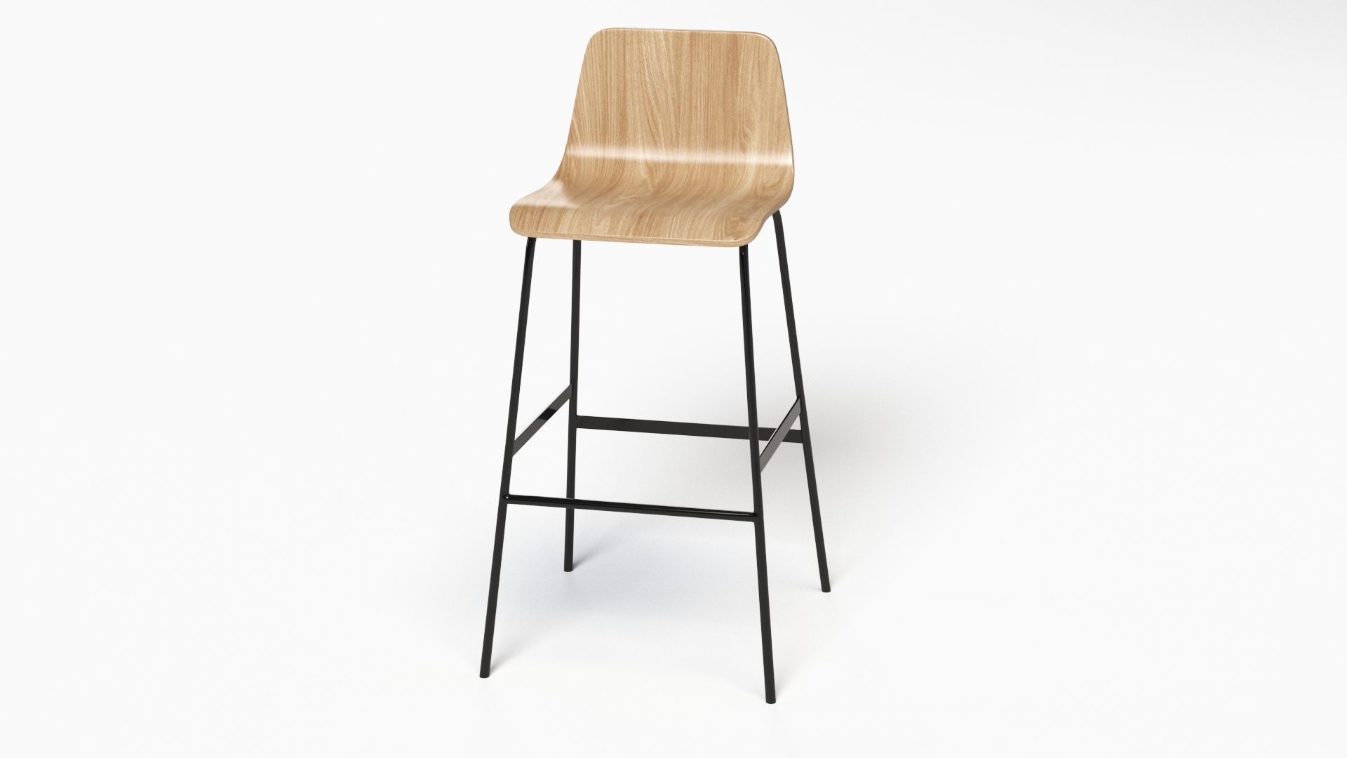 Lecture Bar Stool 3D model_31