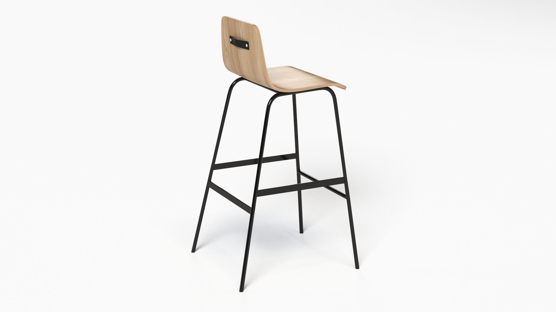 Lecture Bar Stool 3D model_22