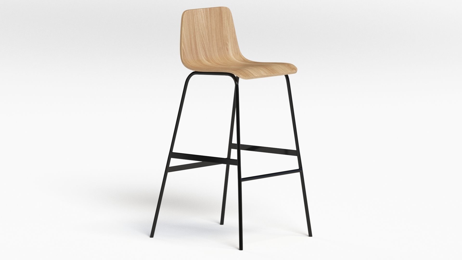 Lecture Bar Stool 3D model_15
