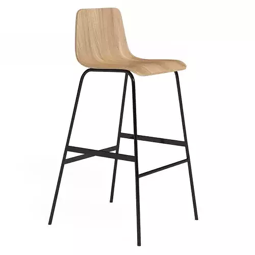 Lecture Bar Stool 3D model 2