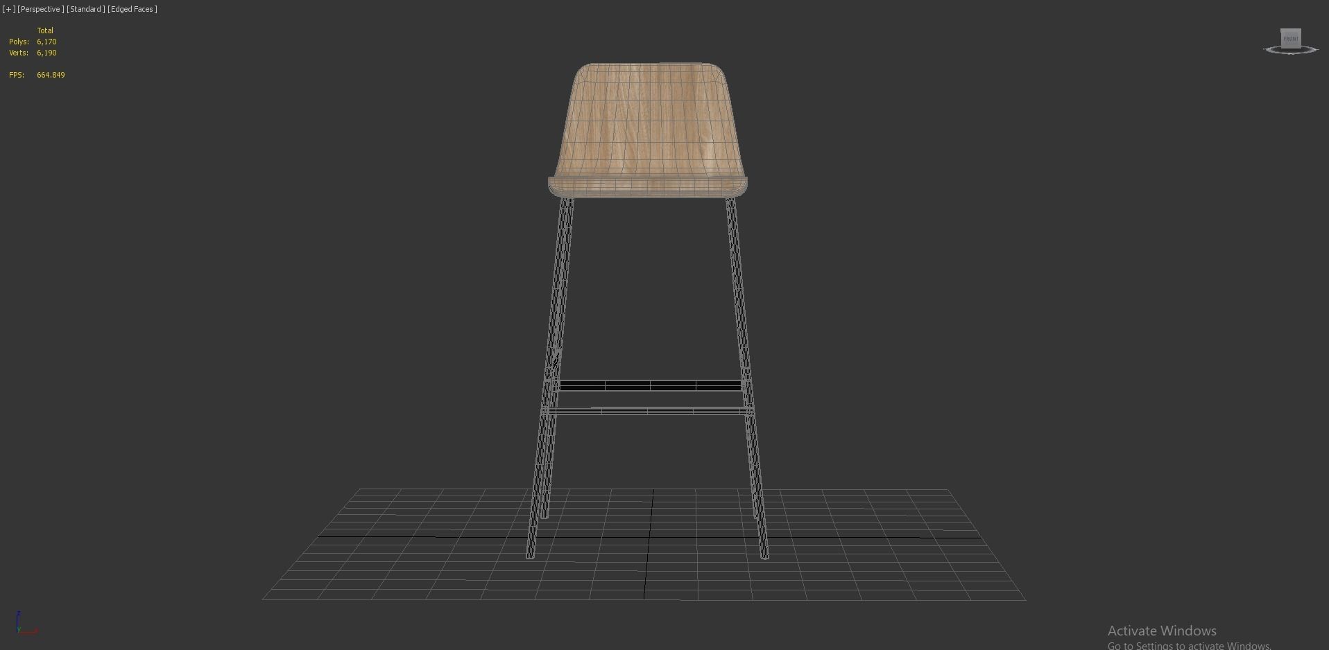Lecture Bar Stool 3D model_8