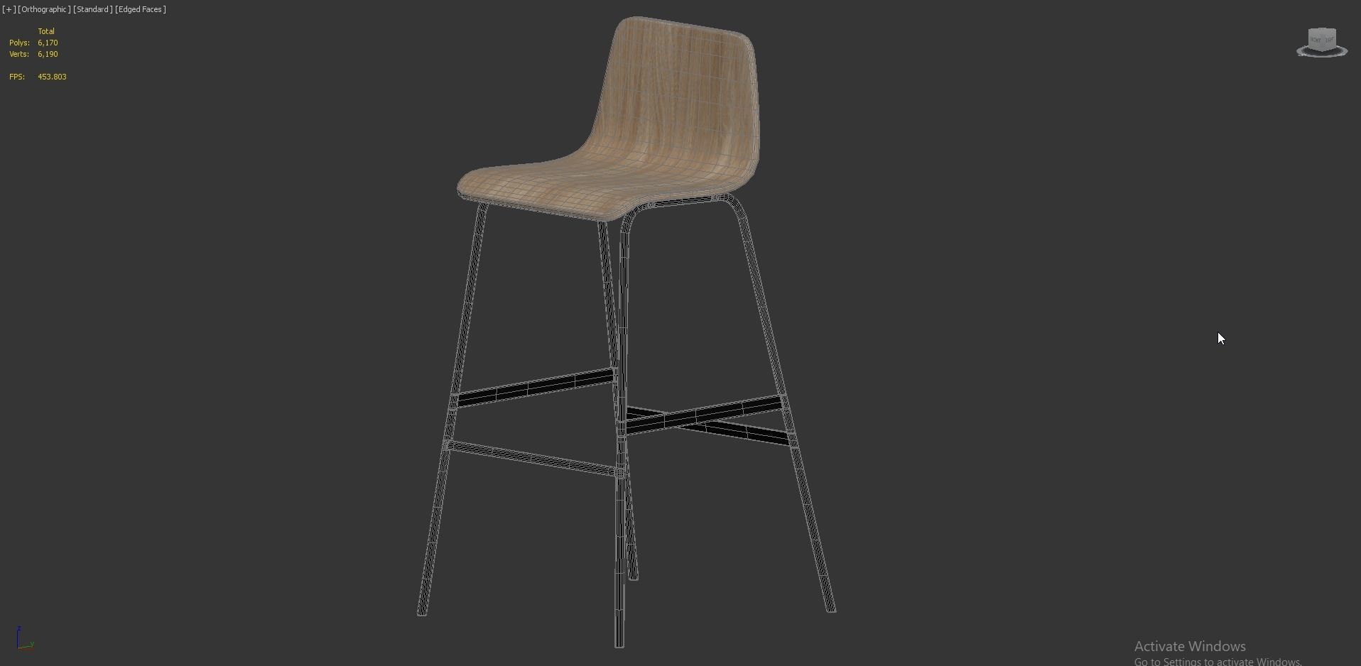 Lecture Bar Stool 3D model_6