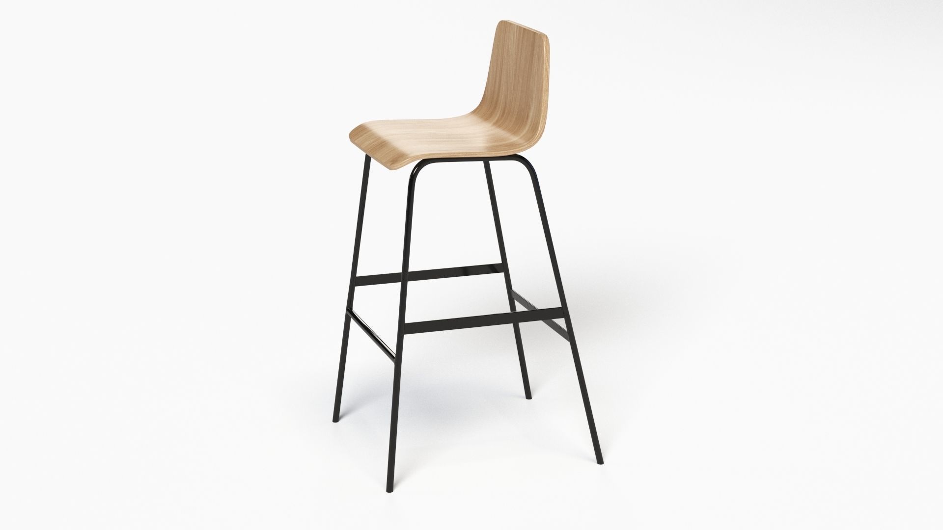 Lecture Bar Stool 3D model_28