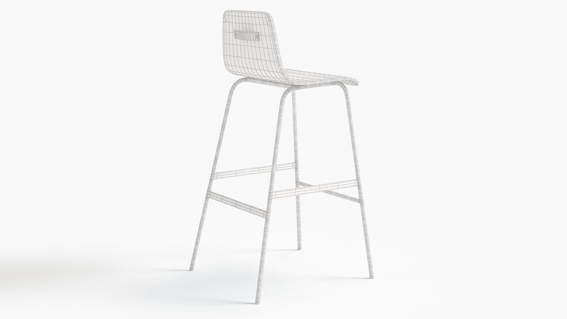 Lecture Bar Stool 3D model_11