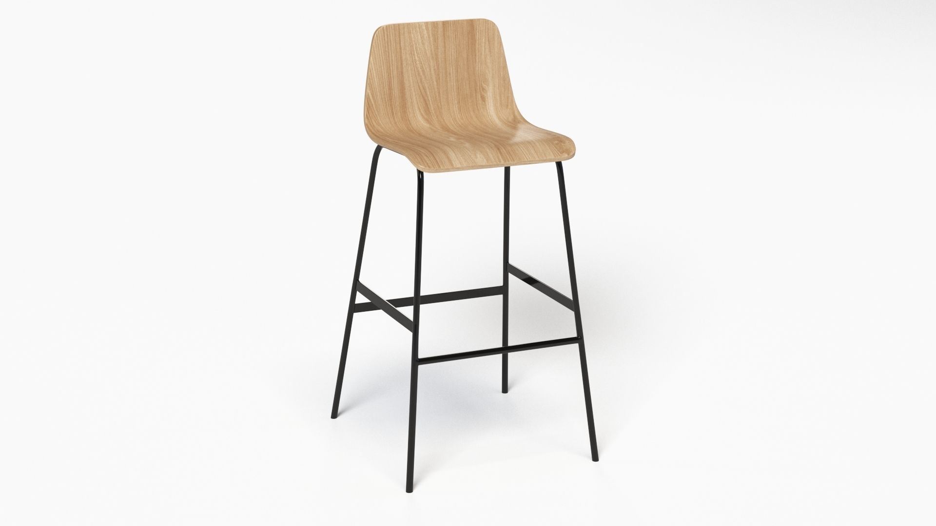 Lecture Bar Stool 3D model_17
