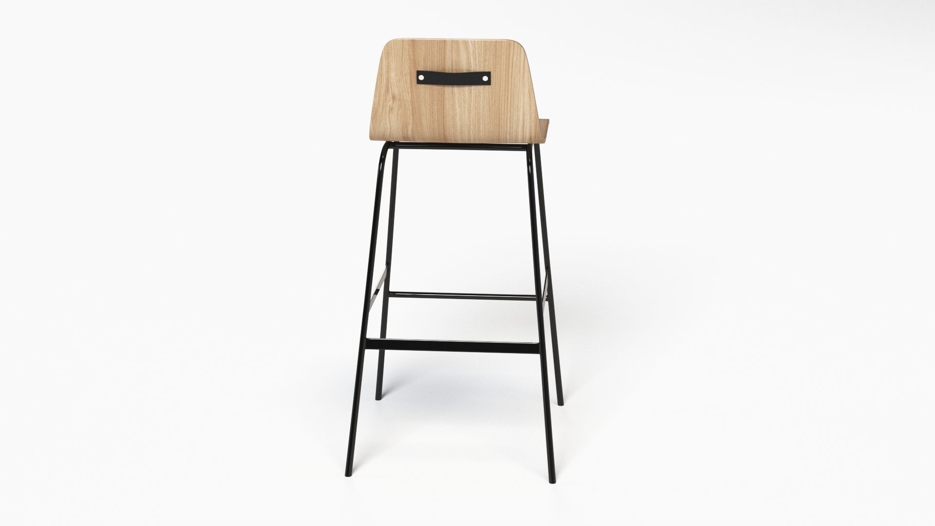 Lecture Bar Stool 3D model_24