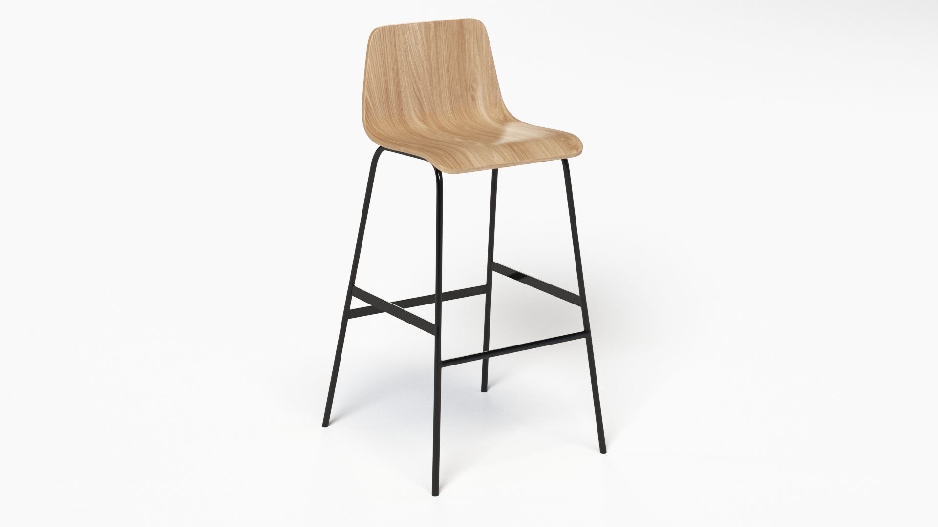 Lecture Bar Stool 3D model_18