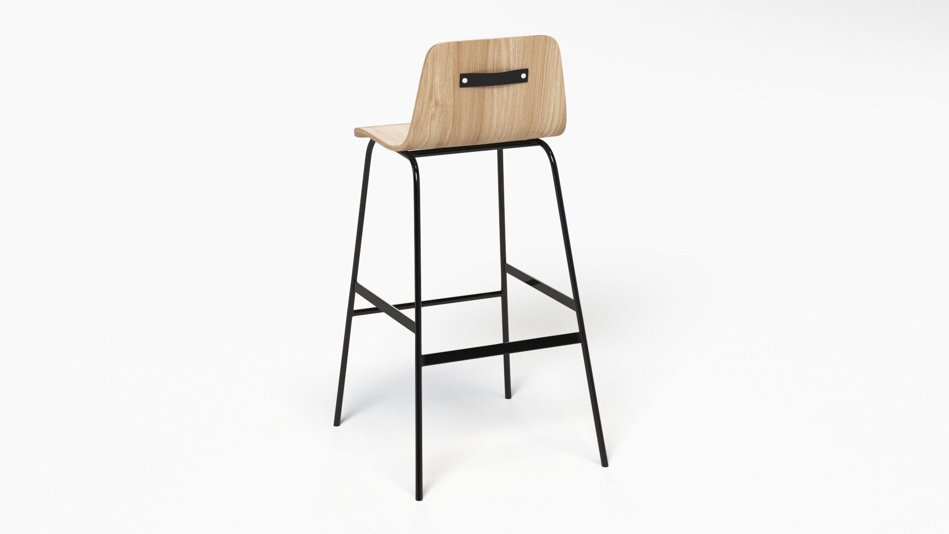 Lecture Bar Stool 3D model_25