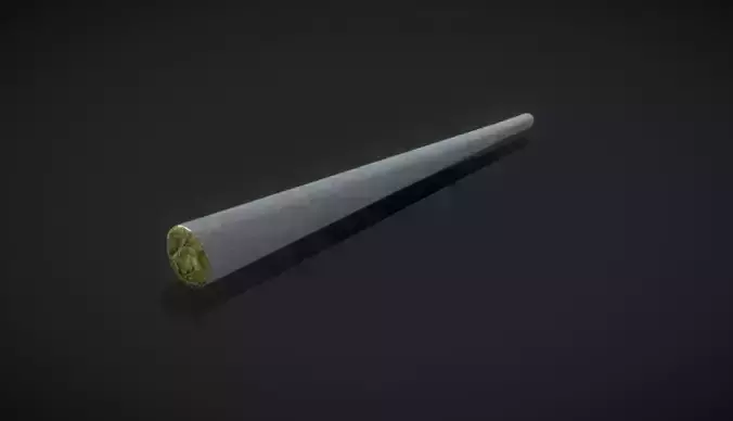 Cannabis Weed Joint Low-poly 3D model