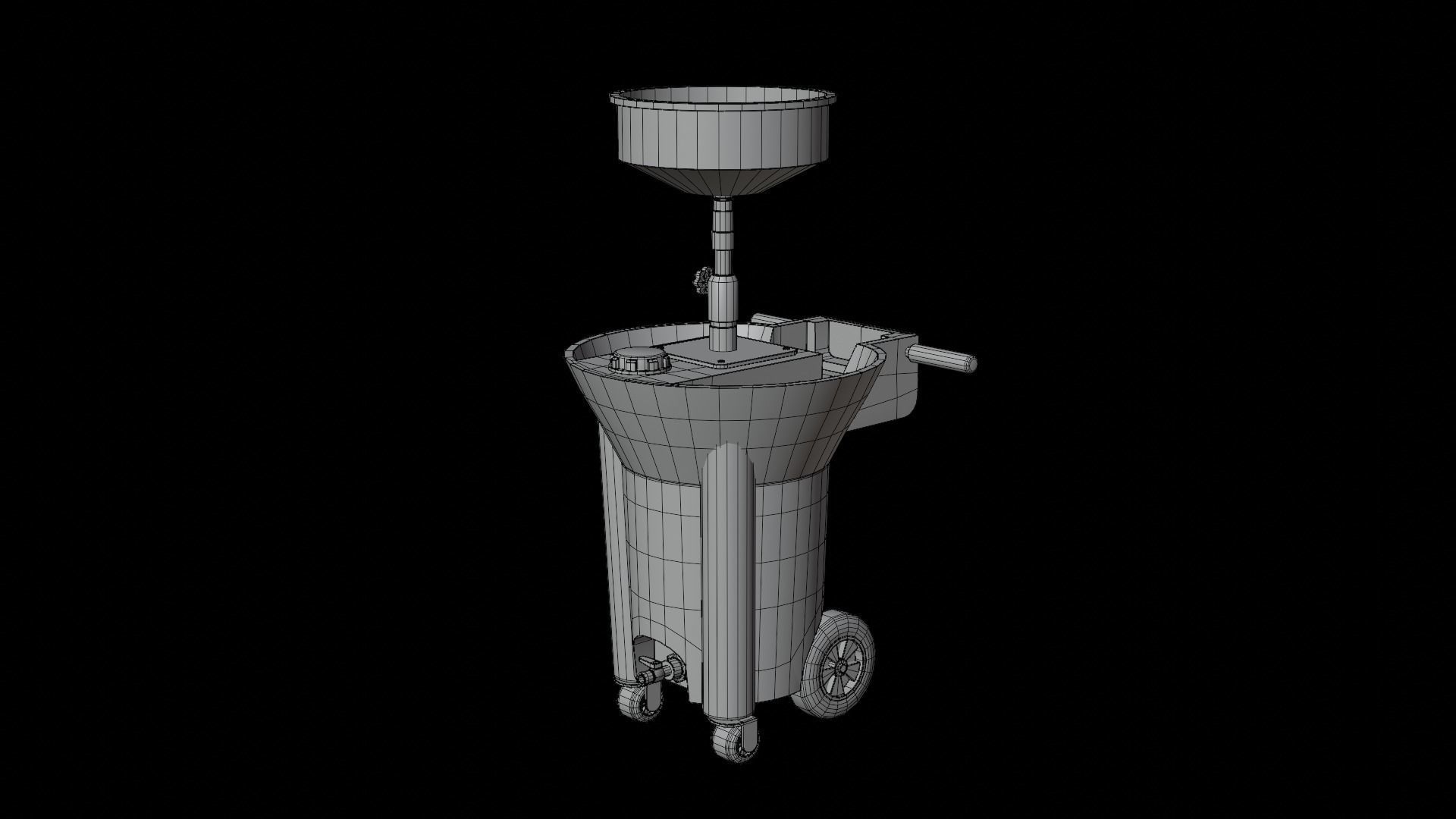 Waste Oil Drain Low-poly 3D model_8