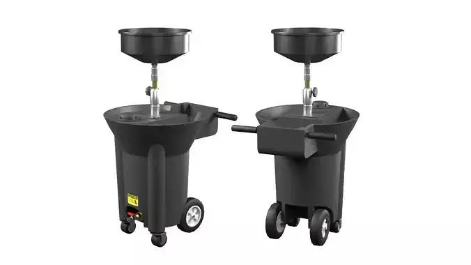Waste Oil Drain Low-poly 3D model