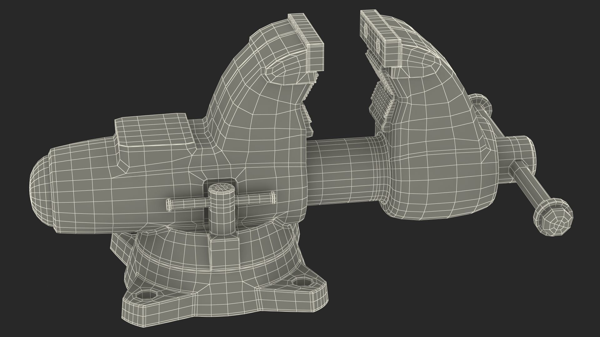 Wilton Pipe Bench Vise Dusty 3D model_24