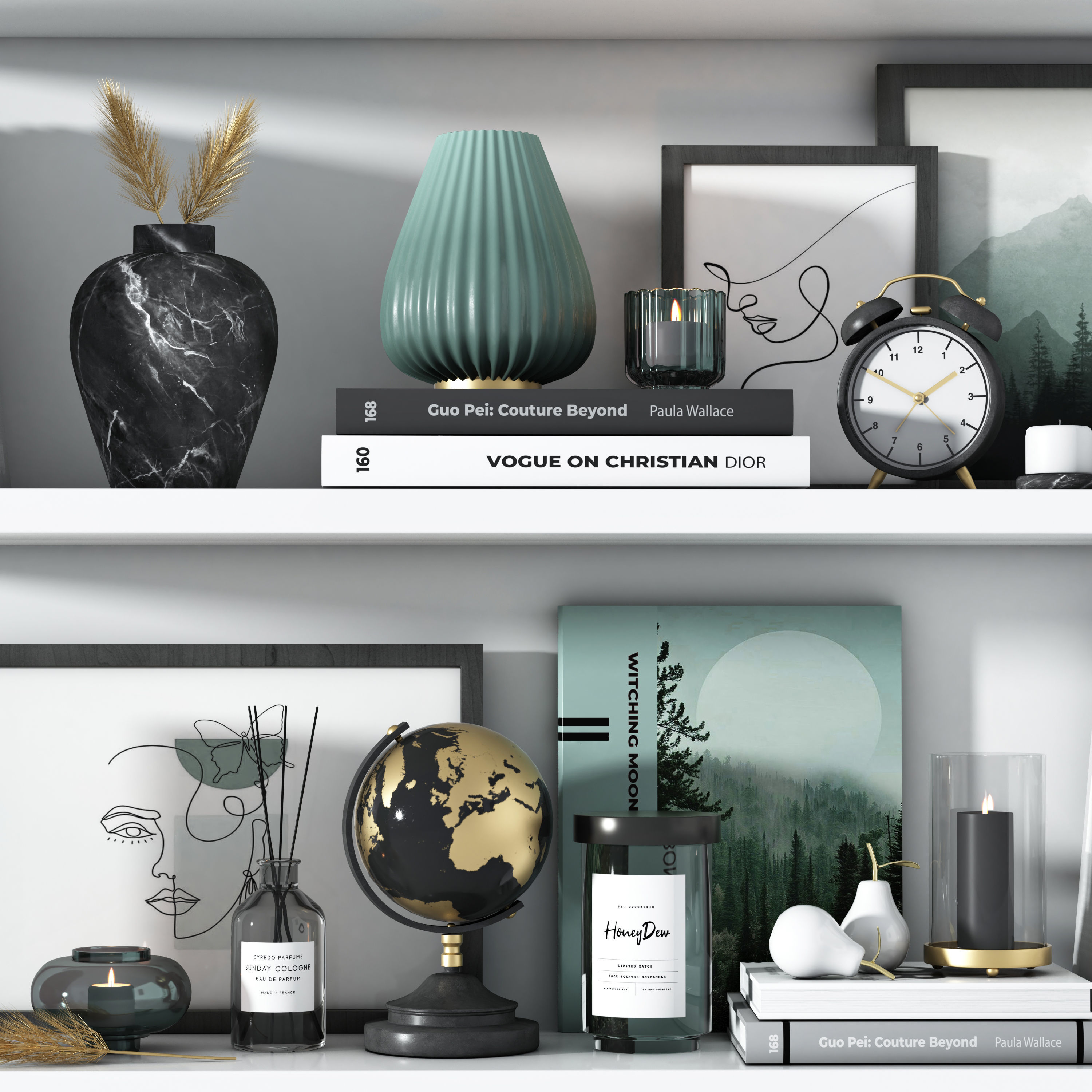 Decorative set 07 3D model_4