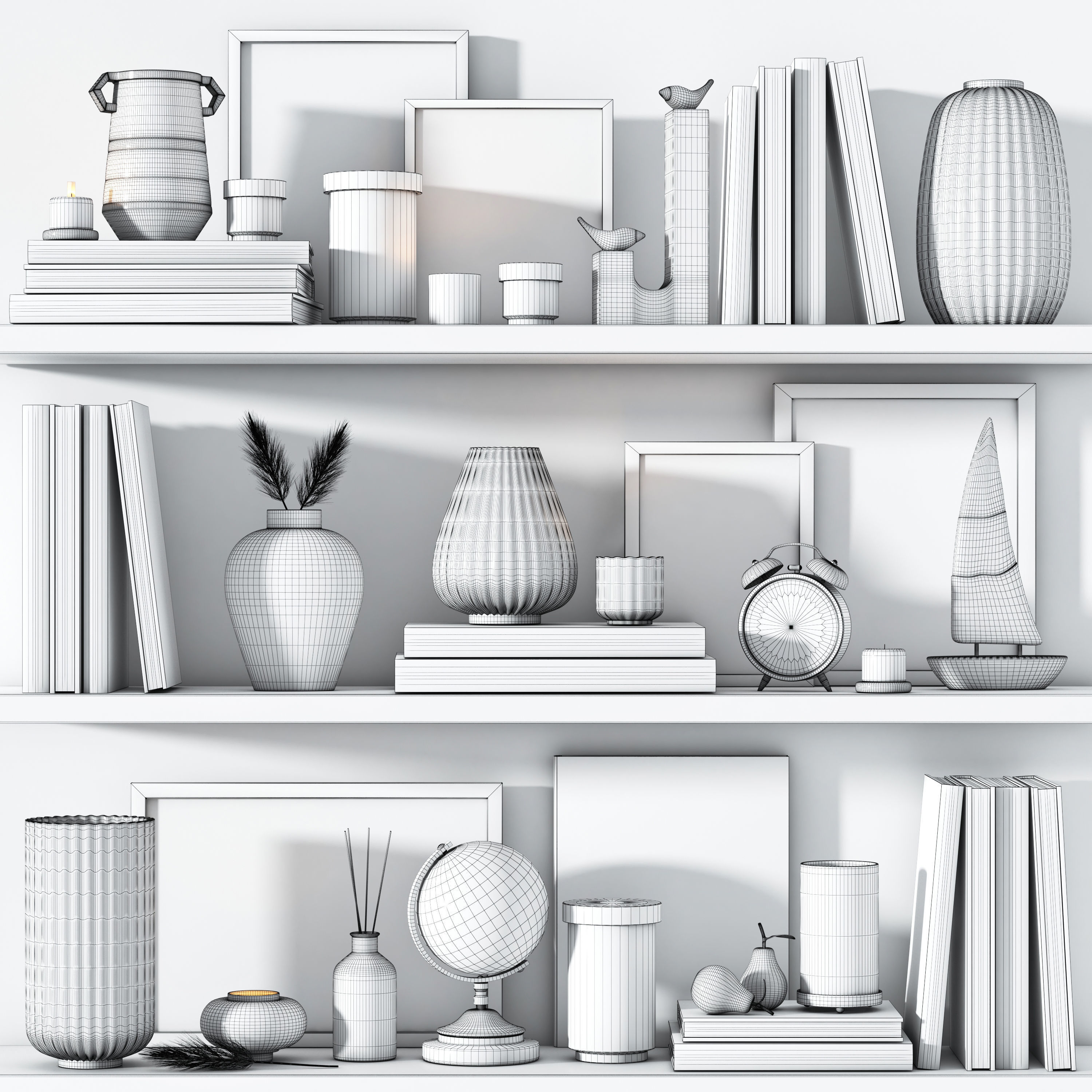 Decorative set 07 3D model_6