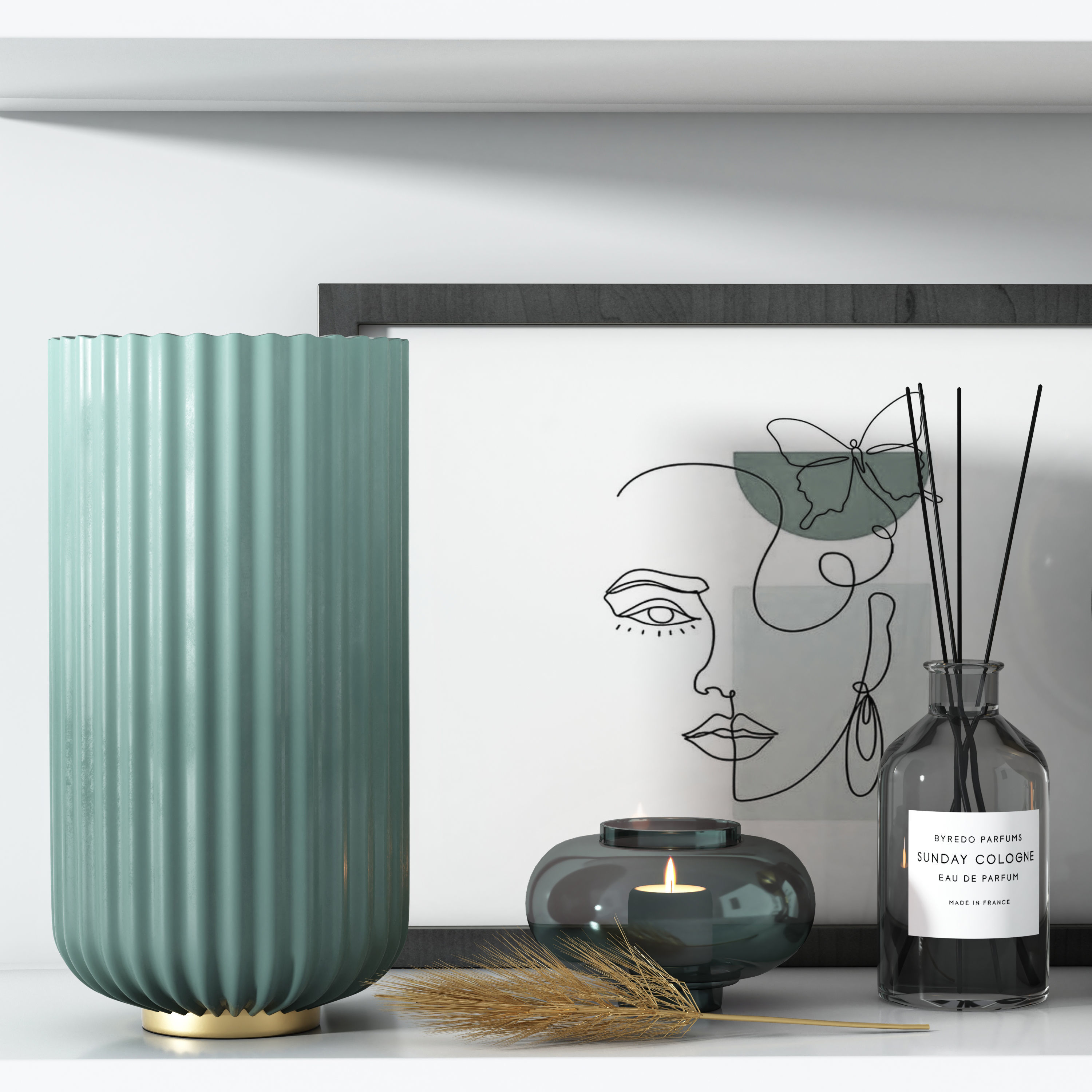 Decorative set 07 3D model_5