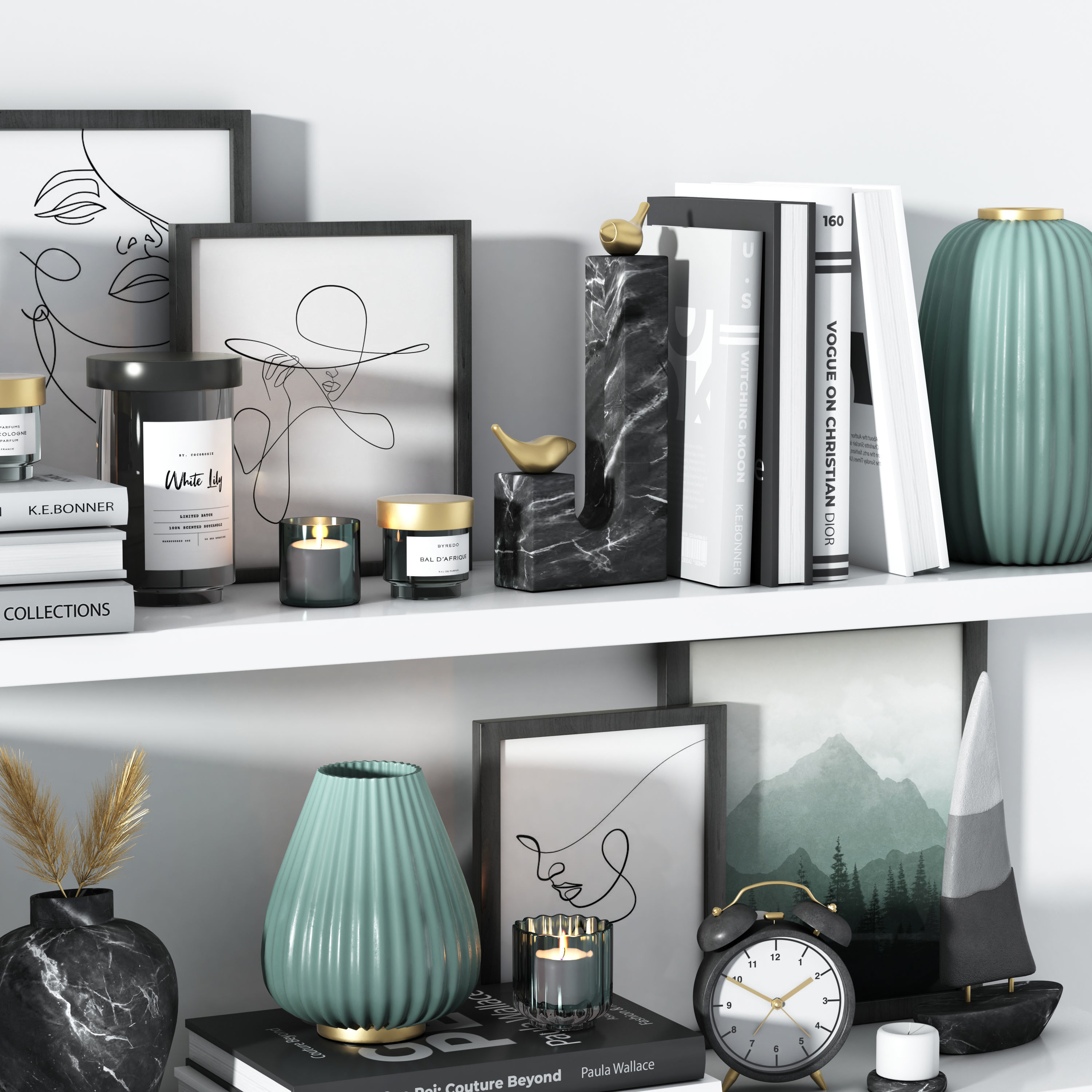 Decorative set 07 3D model_2