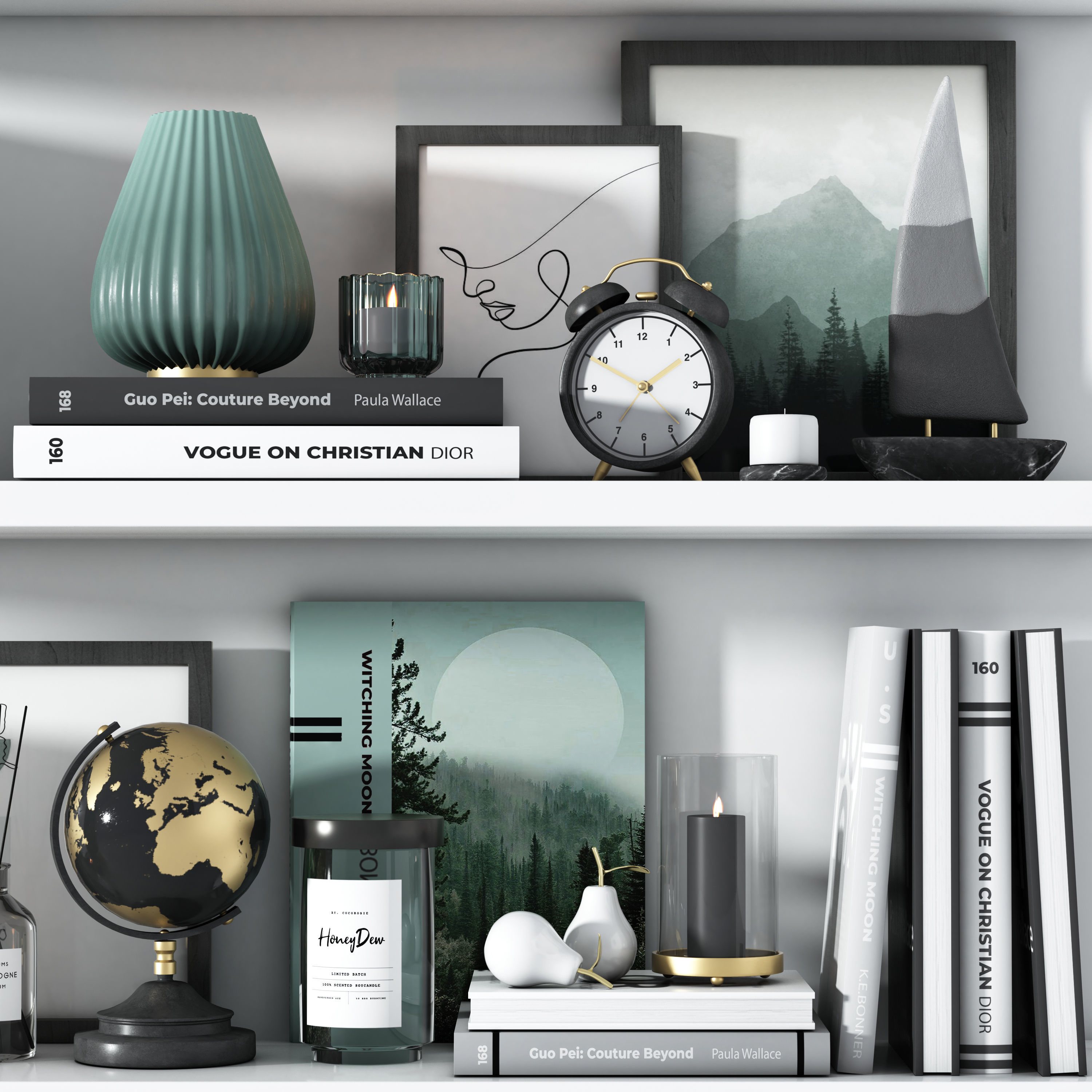 Decorative set 07 3D model_3