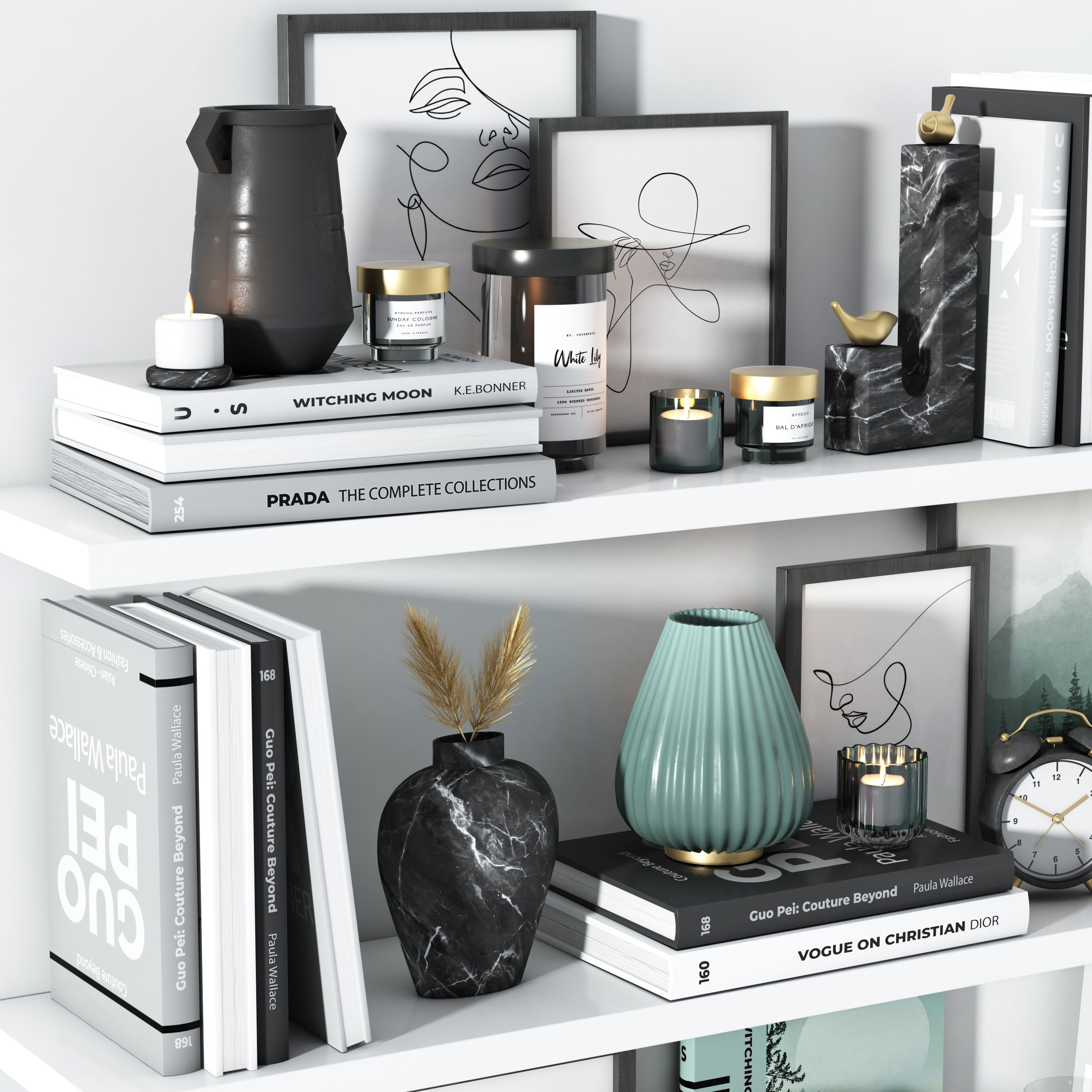 Decorative set 07 3D model_1