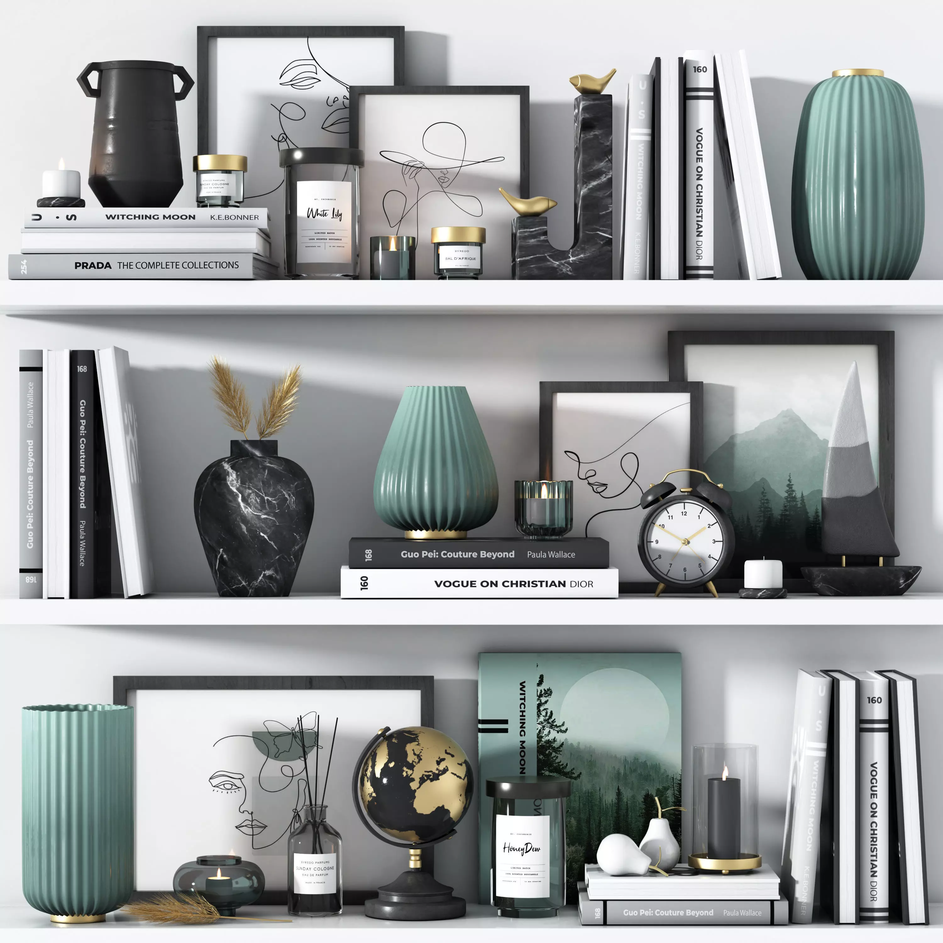 Decorative set 07 3D model_0