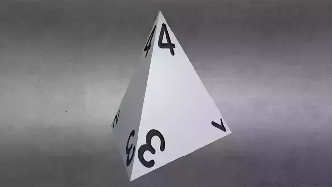 Dungeons and Dragons D4 Die