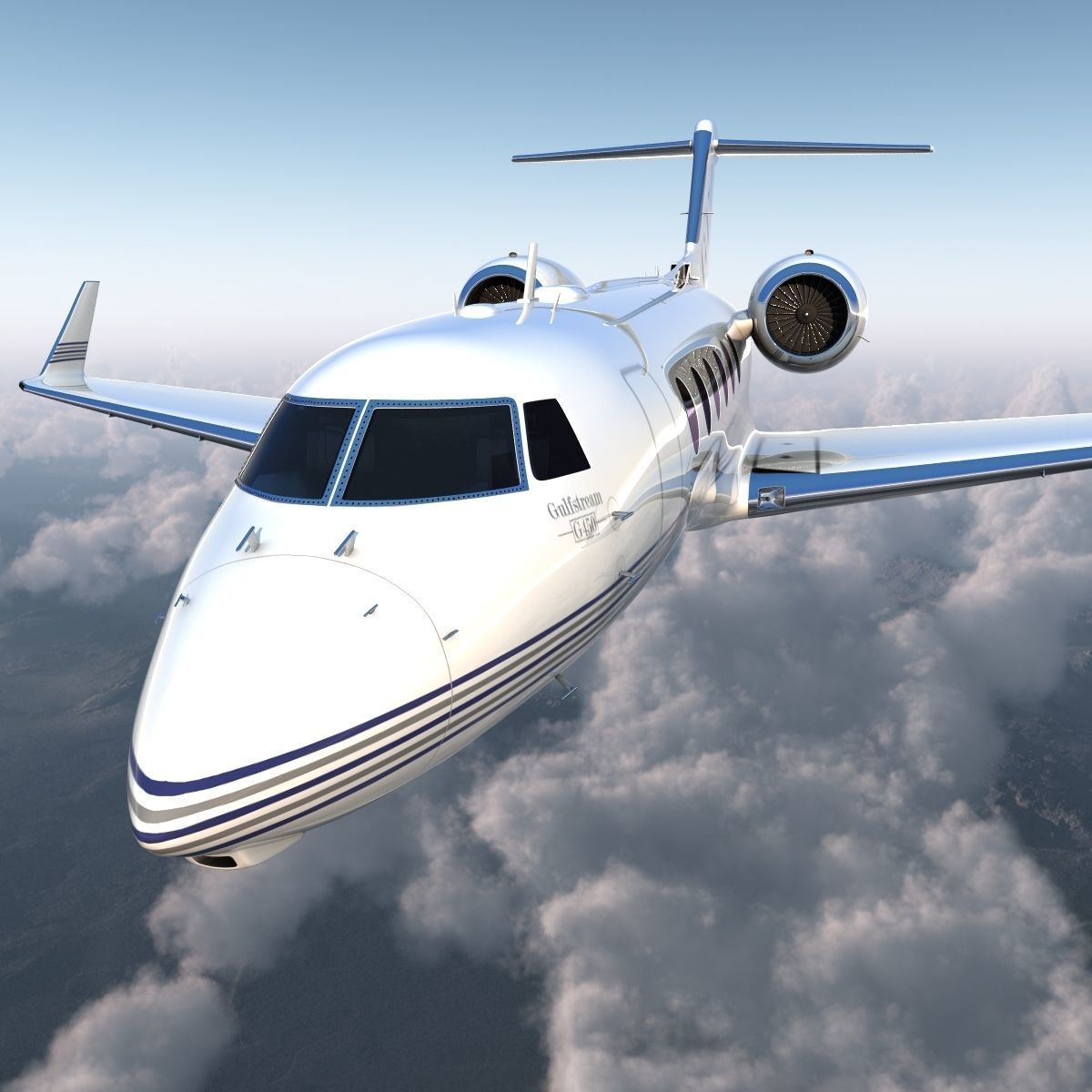 Gulfstream G450 3D model_25