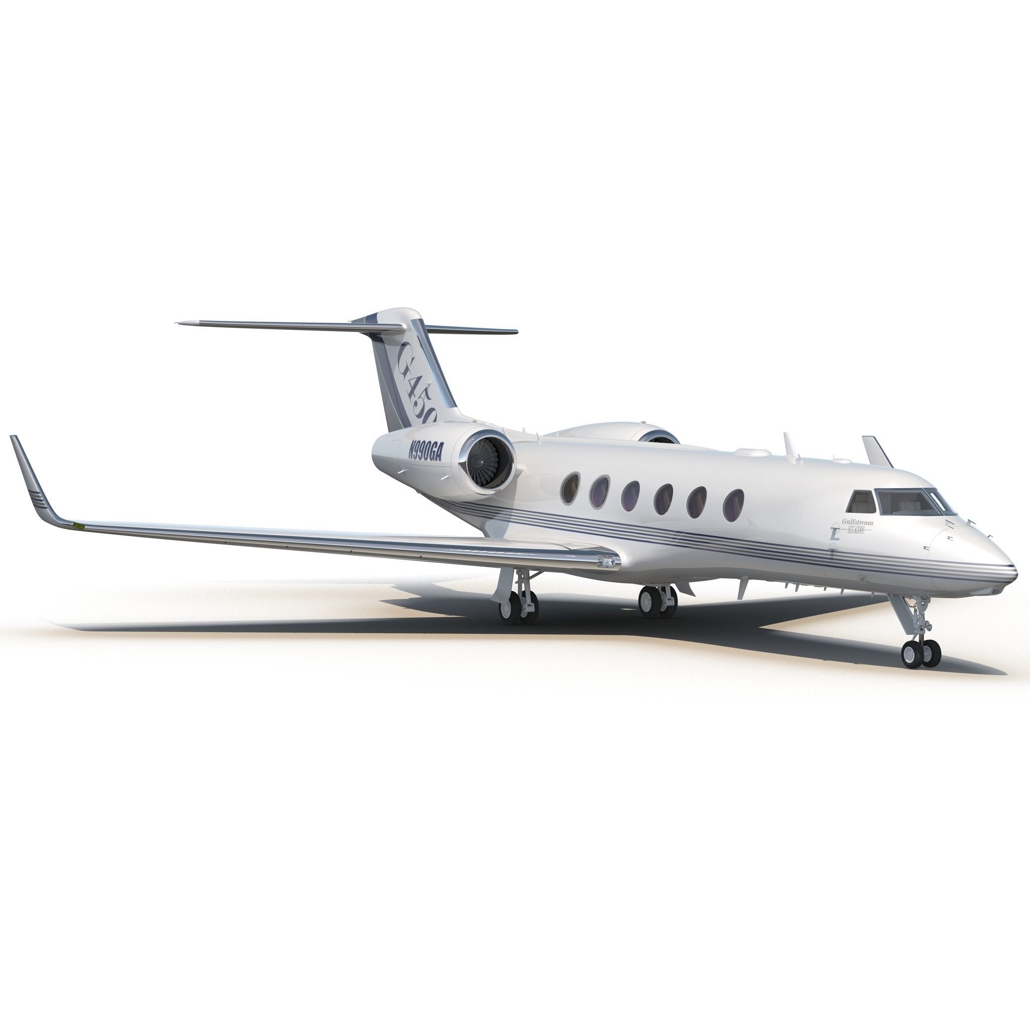 Gulfstream G450 3D model_1