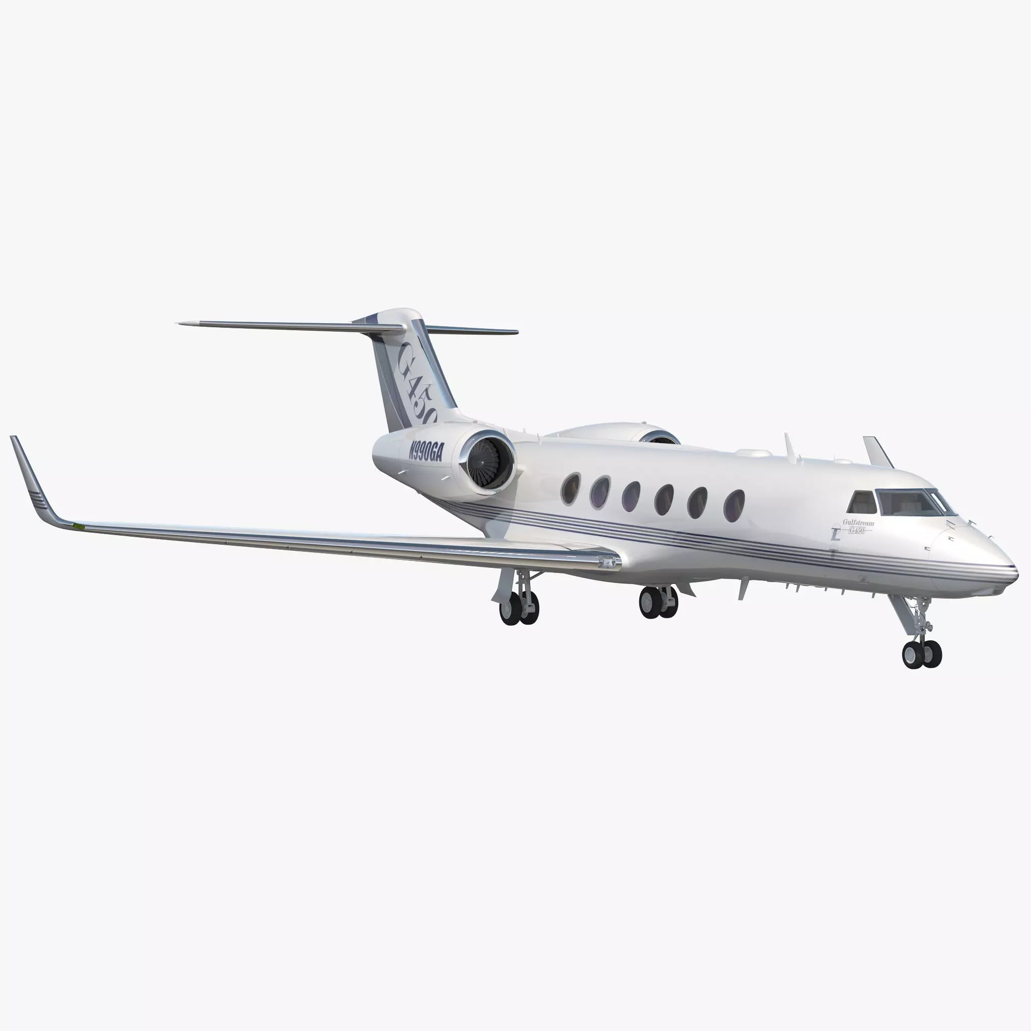 Gulfstream G450 3D model_0