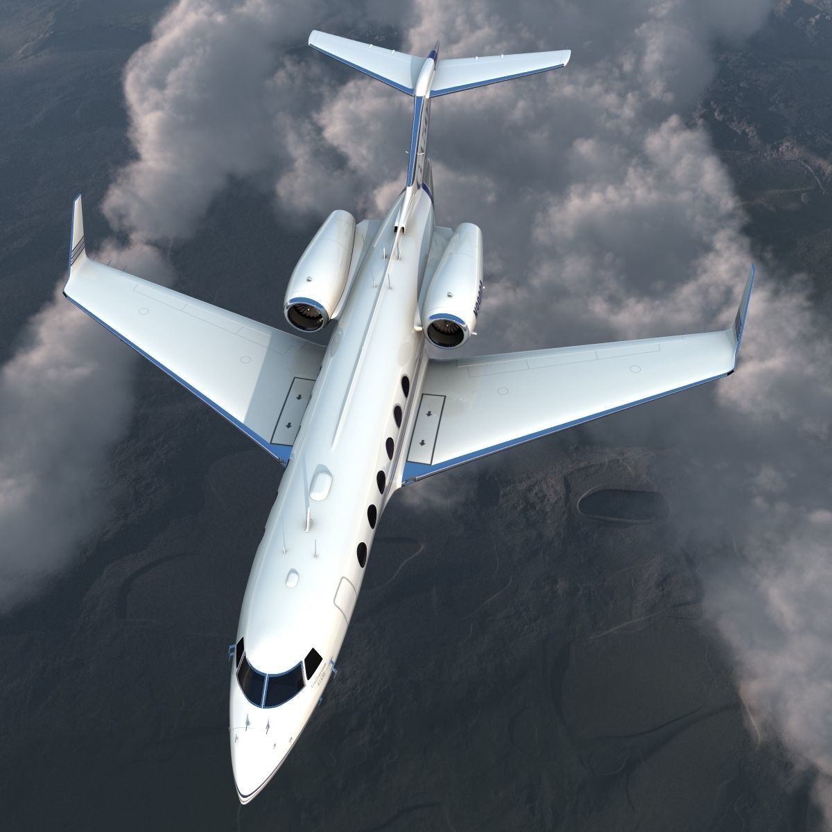 Gulfstream G450 3D model_19