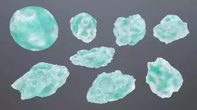  Ice Asteroid Set