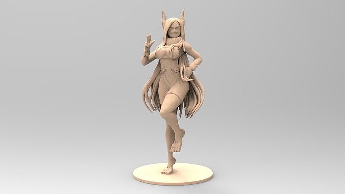 Mirko - Boku no hero NO CUTS 3D print model