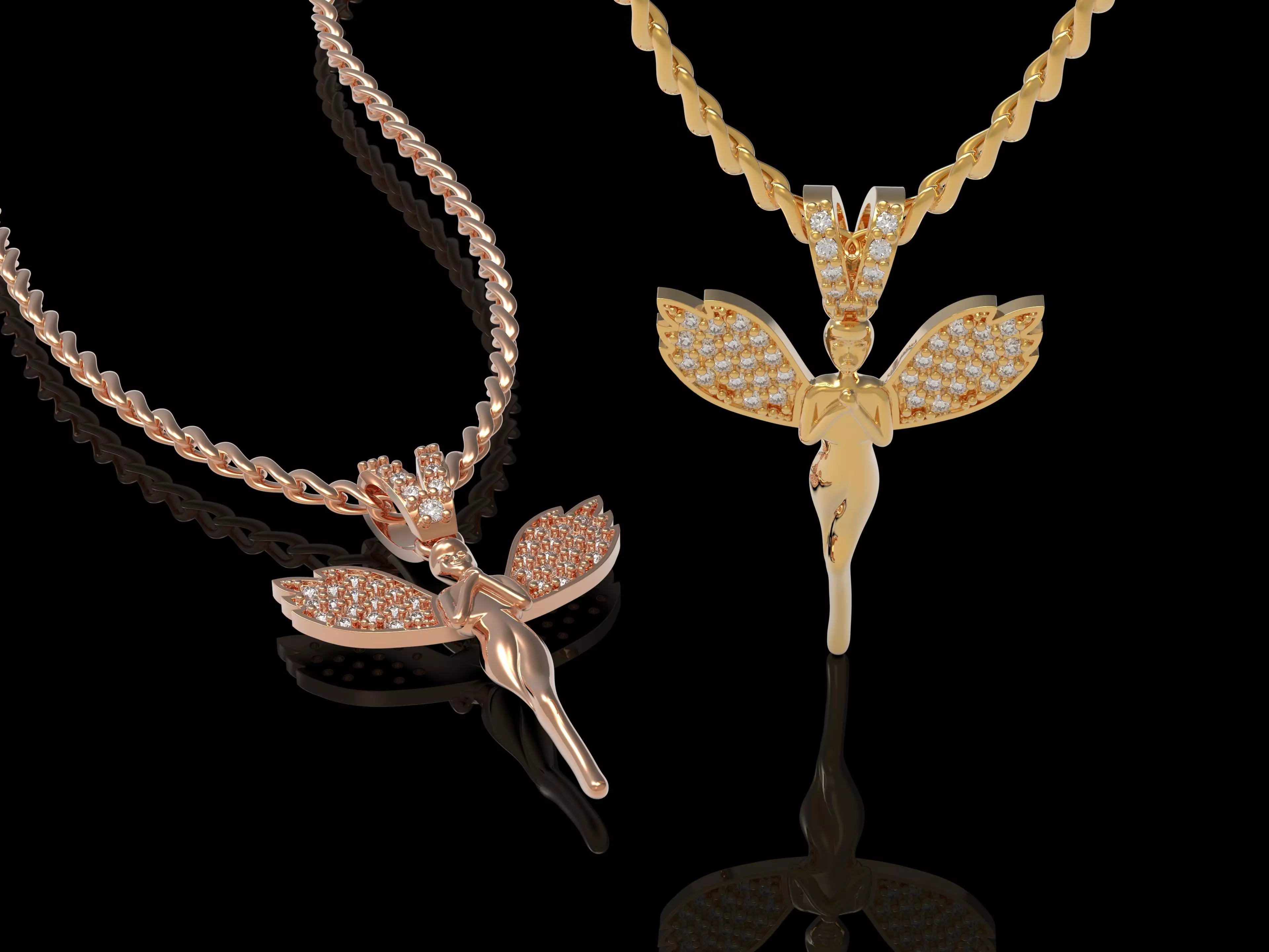 Butterfly pendant Free 3D print model