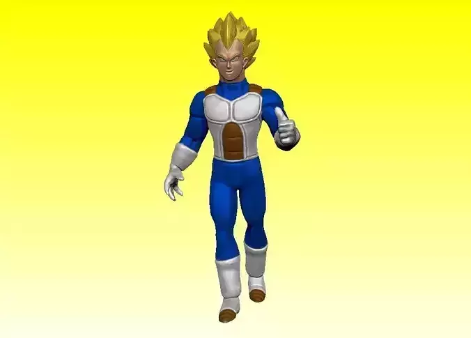 Vegeta Ssj 1 3D print model