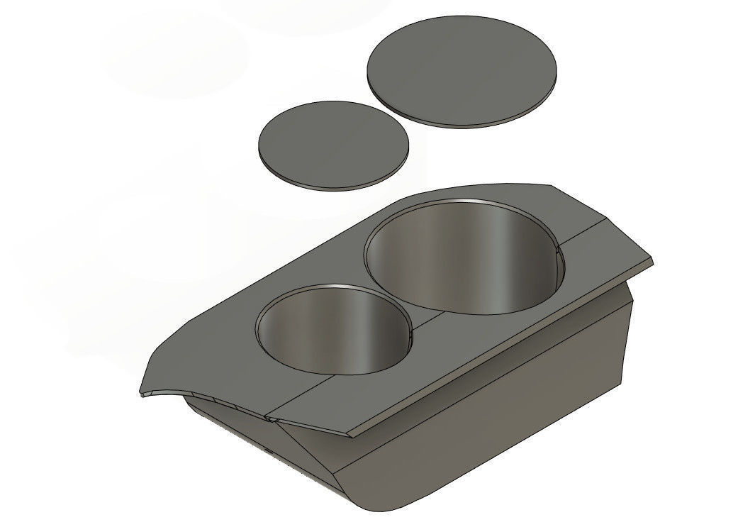 Skoda Octavia mk1 Cup and Beverage holder 3D print model_3