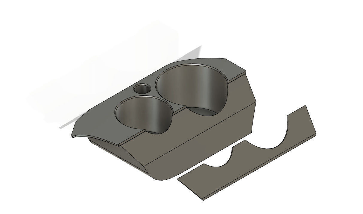 Skoda Octavia mk1 Cup and Beverage holder 3D print model_1