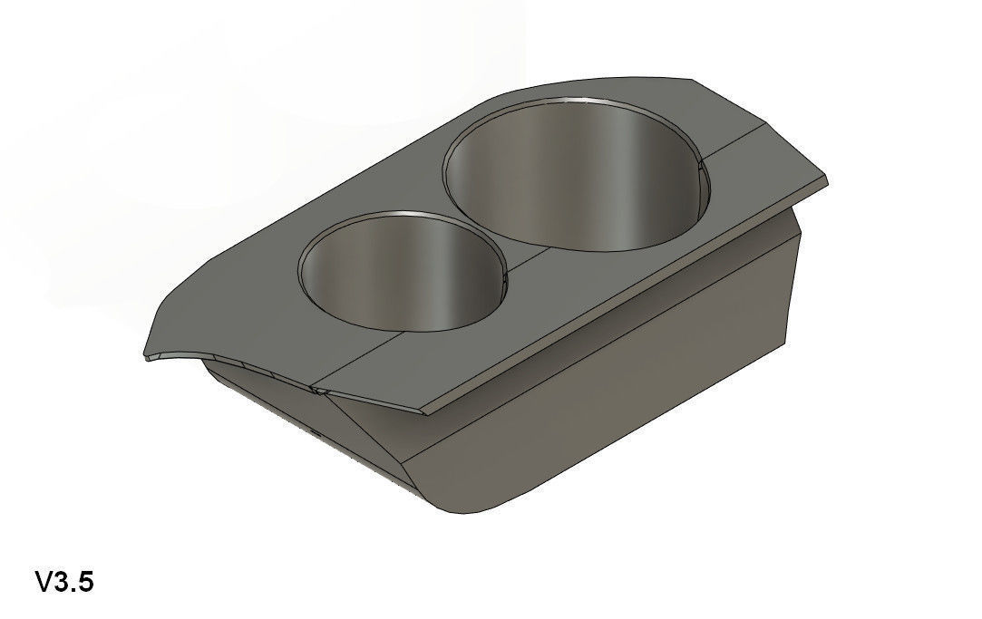 Skoda Octavia mk1 Cup and Beverage holder 3D print model_5