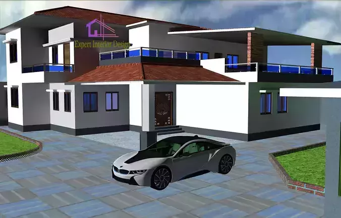 Bungalow Design 3D print model