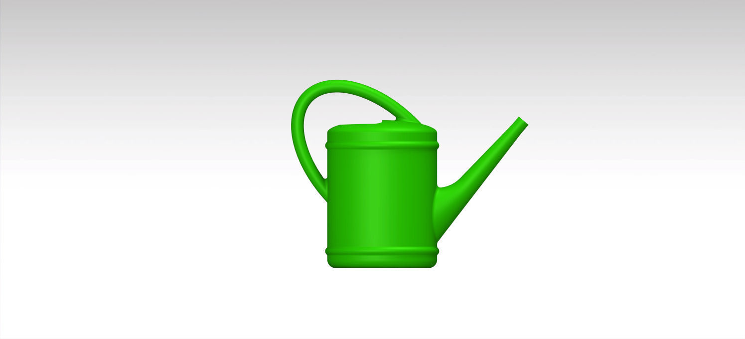 Watering can 3D model_3