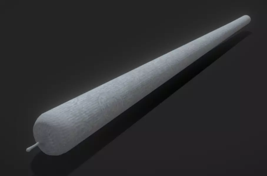 Cannabis Weed Joint 2 Low-poly 3D model_0