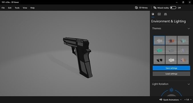  PISTOL gun 3D print model