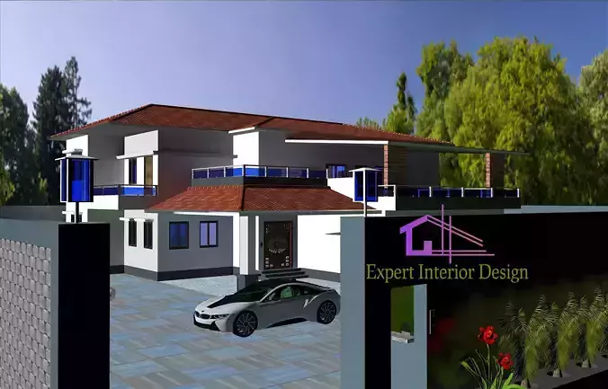 Bungalow Design 3D print model